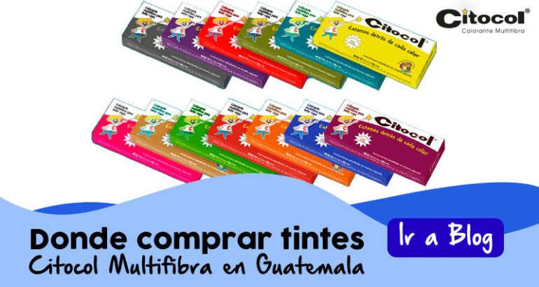 Donde comprar tintes Citocol Multifibra en Guatemala