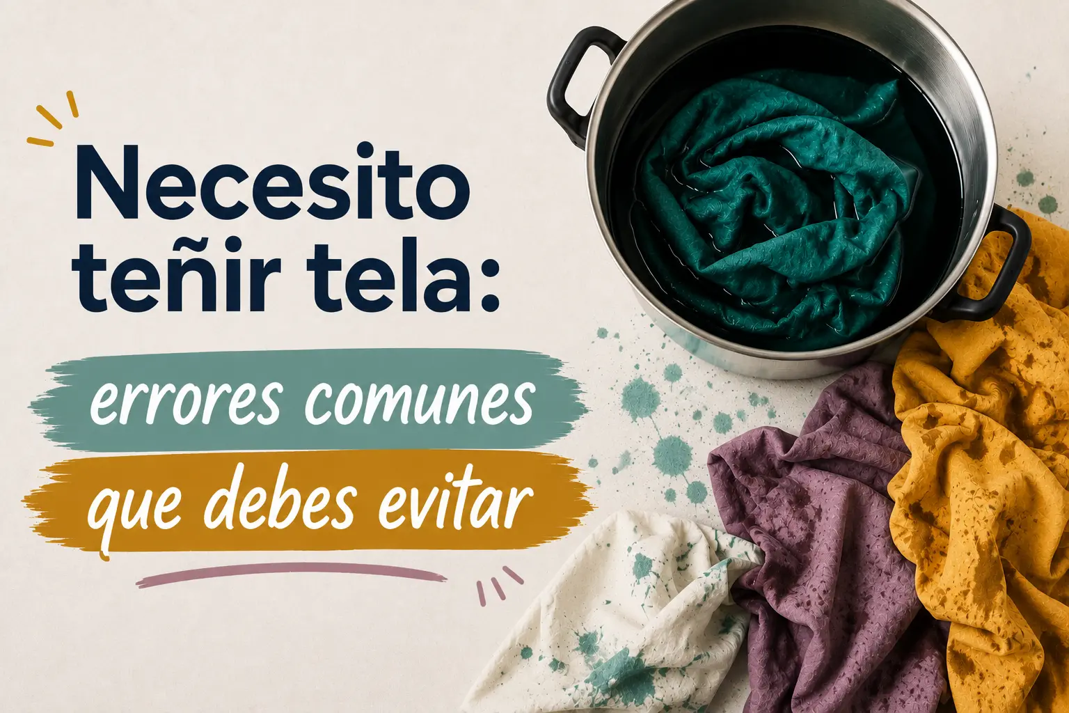 Necesito teñir tela