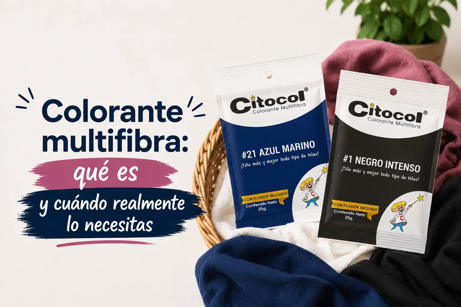 Qué es un colorante multifibra
