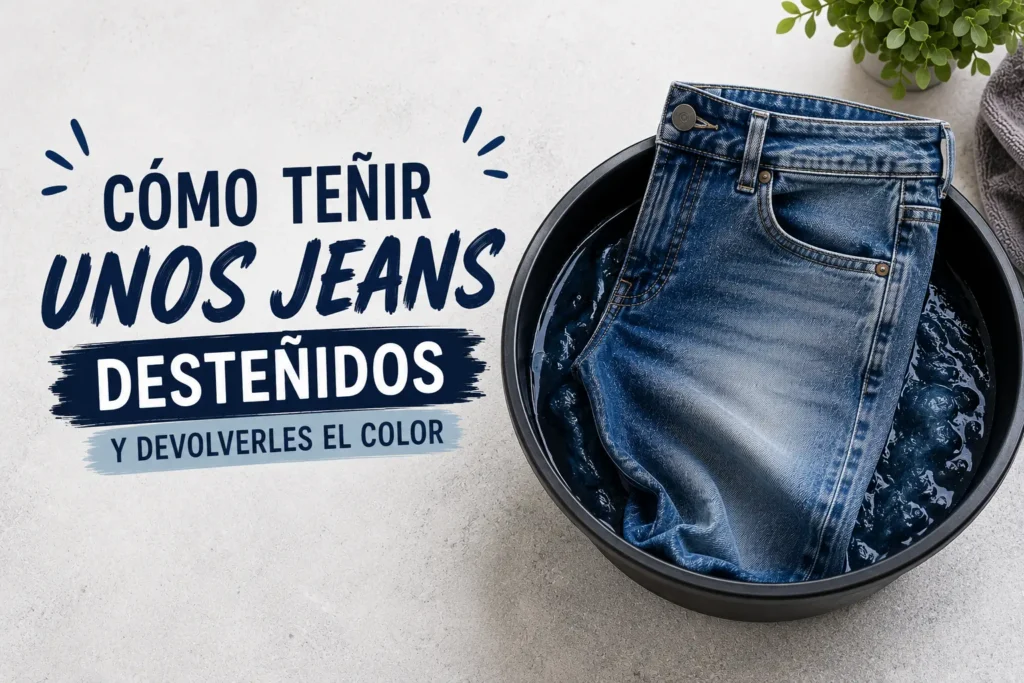 como teñir jeans