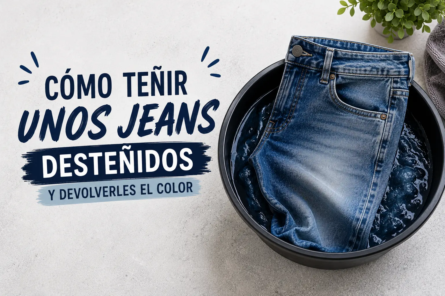como teñir jeans